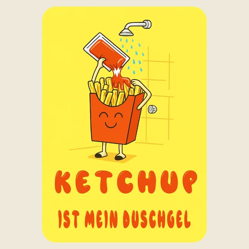 Le ketchup est mon gel douche