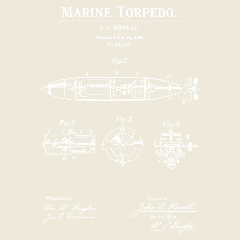 Marine-Torpedopatent-Bauplan