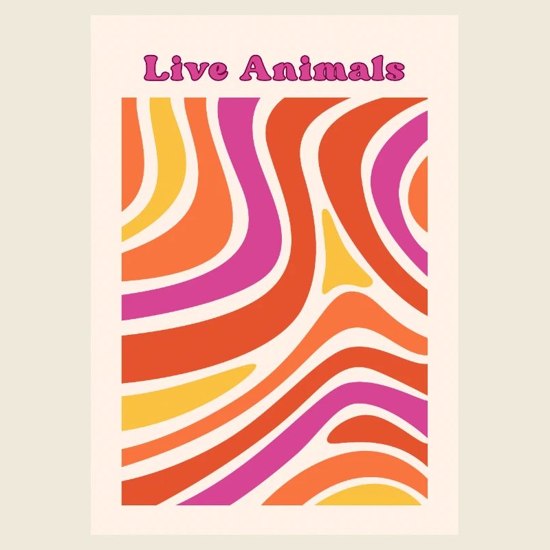 Lebendige Farbwellen