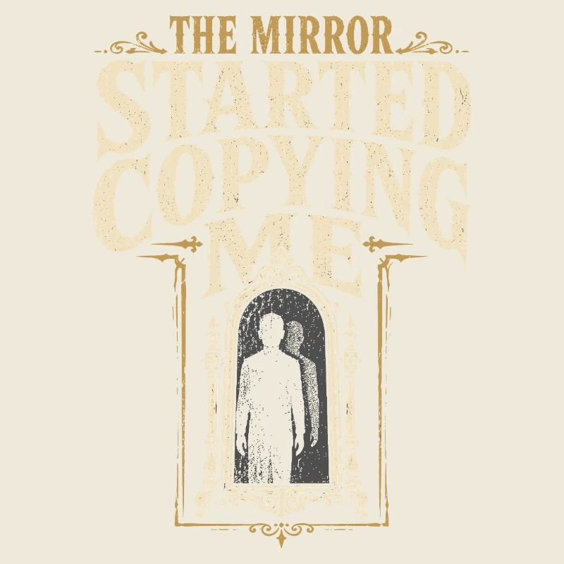 Haunted mirror, cursed mirror spirit in the mirror,