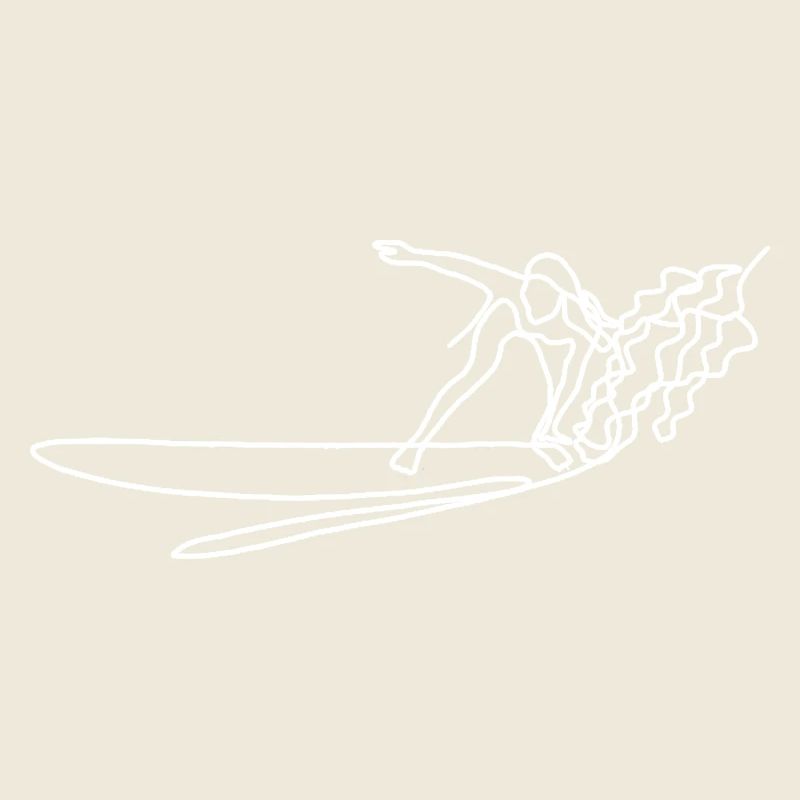 Surfen weiß