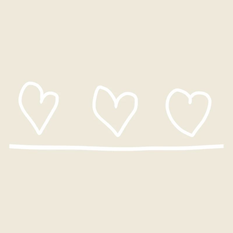 Three Hearts Heart Line