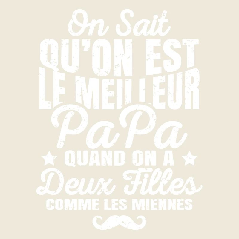 Meilleur Papa avec Deux Filles comme Les Miennes