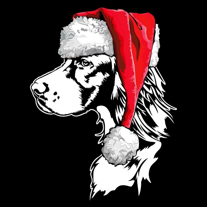 Père Noël Setter Chiens de Noël Wilsigns