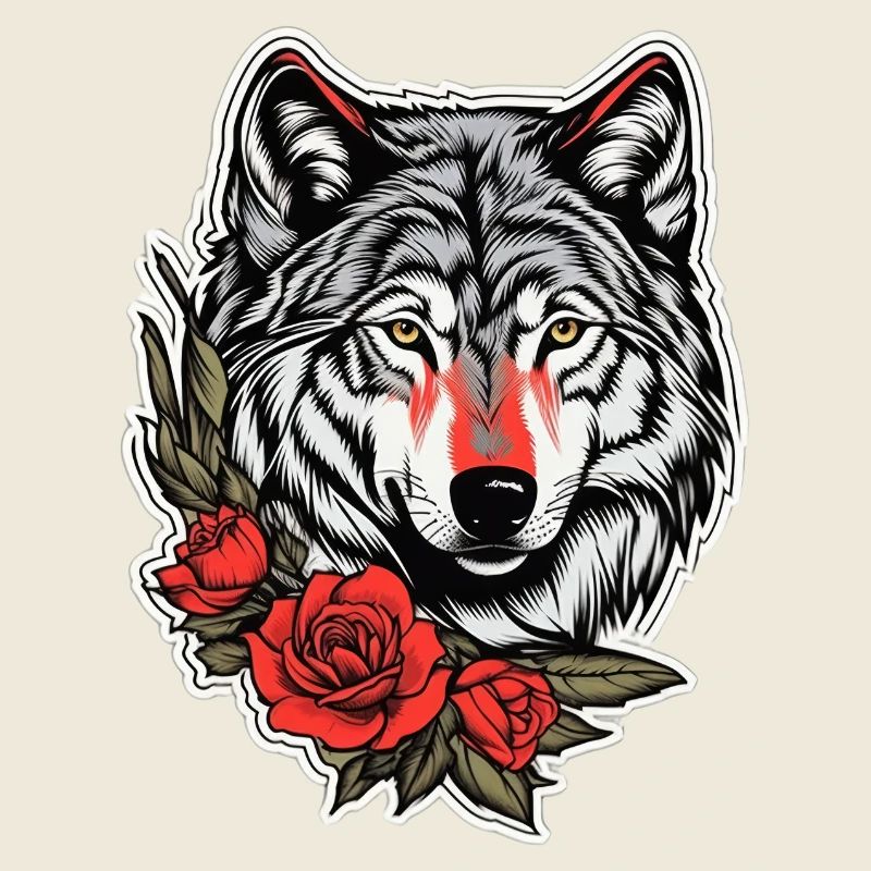 Faune gothique Rose Illustration Design graphique