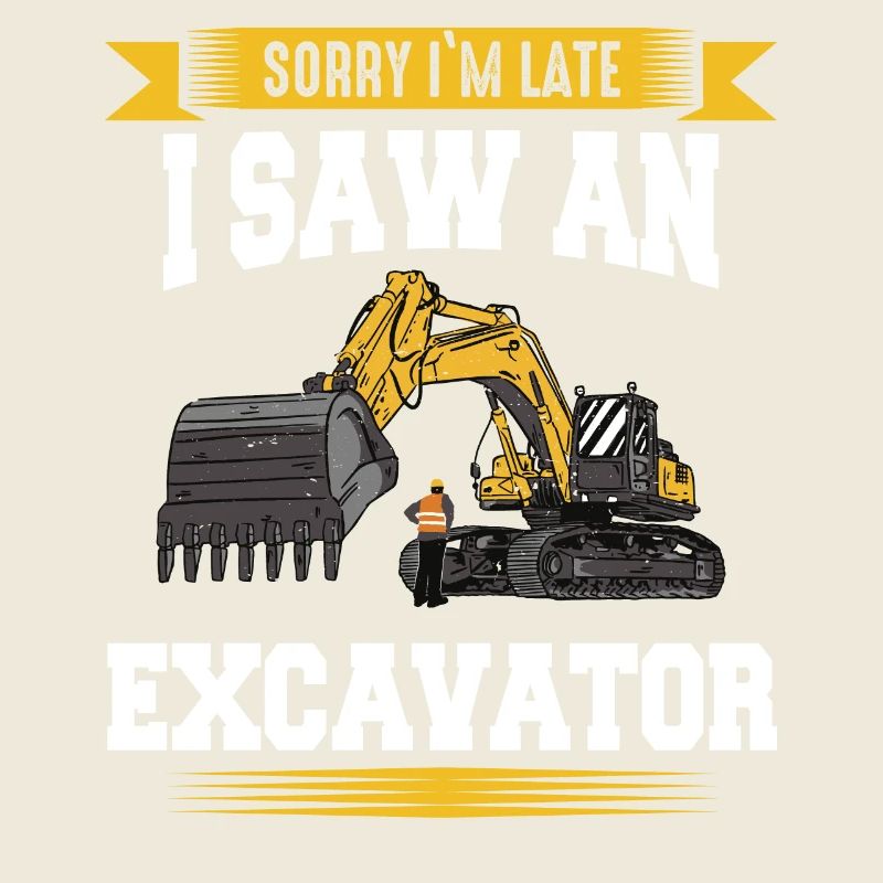 Excavator Excavator Driver Construction Site Work