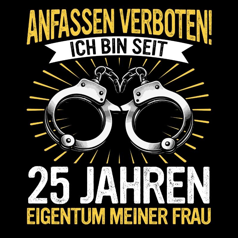 25 Hochzeitstag Jahrestag Ehemann Ehefrau