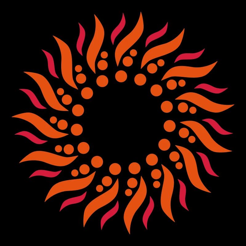 Psychedelic sun