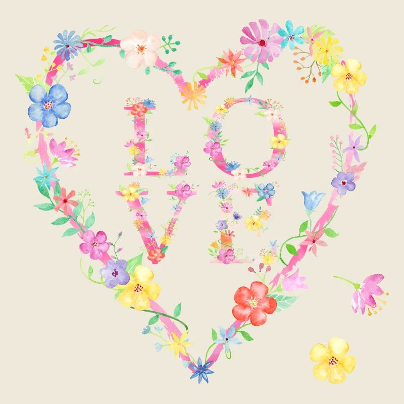 Blüten Herz und Liebe