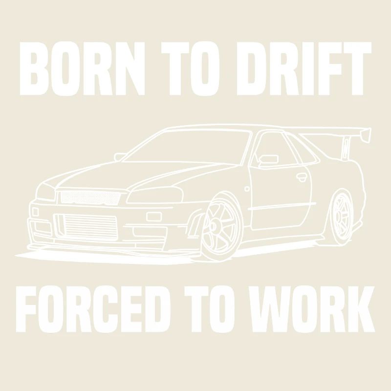 born to drift white