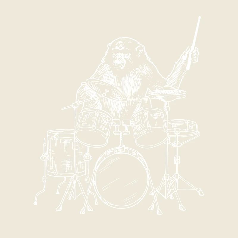 Monkey drummer drummer