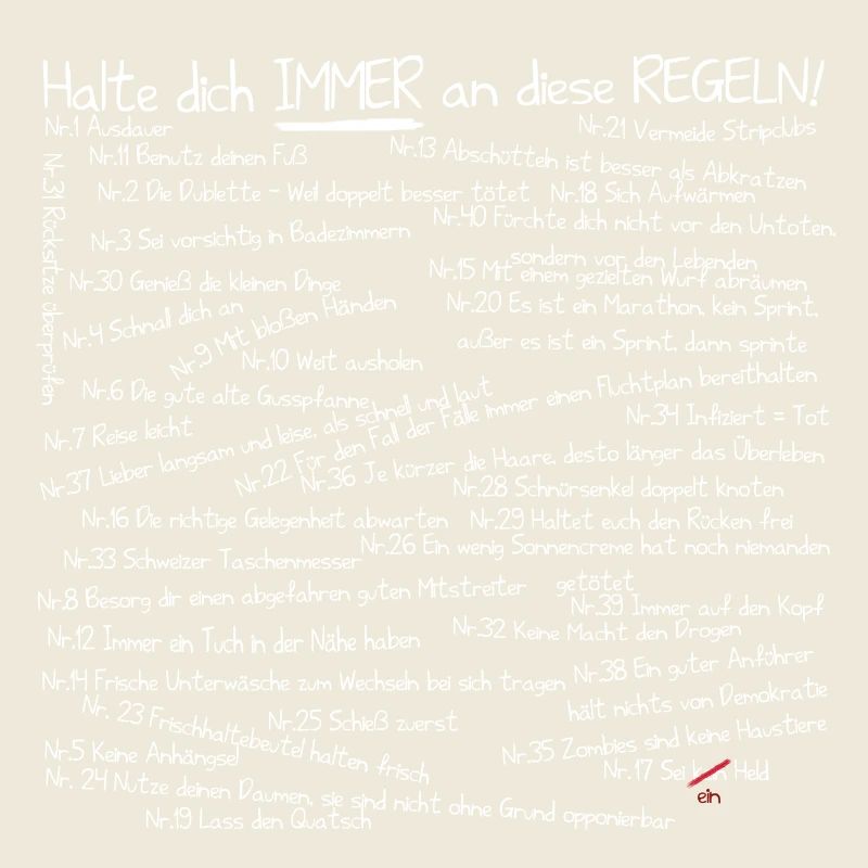 2.0 Version Zombie Survival Regeln