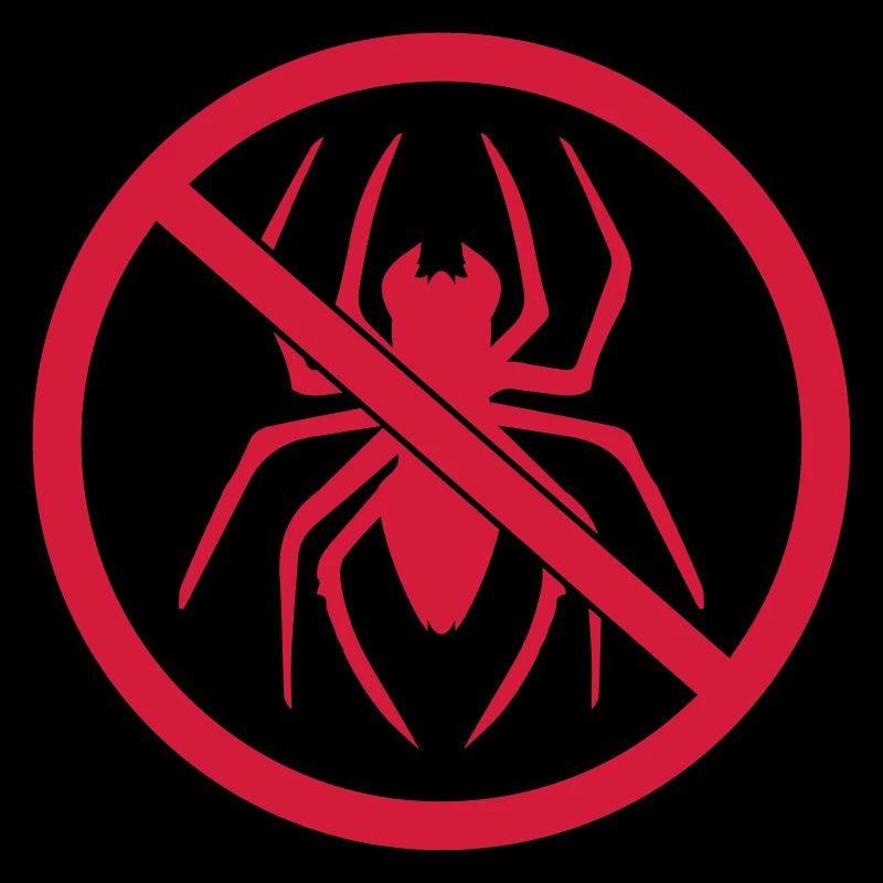 bouclier zone interdite pas de logo spider design dégoût