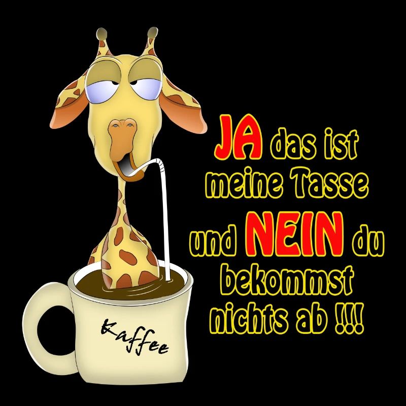 Giraffe im Kaffee