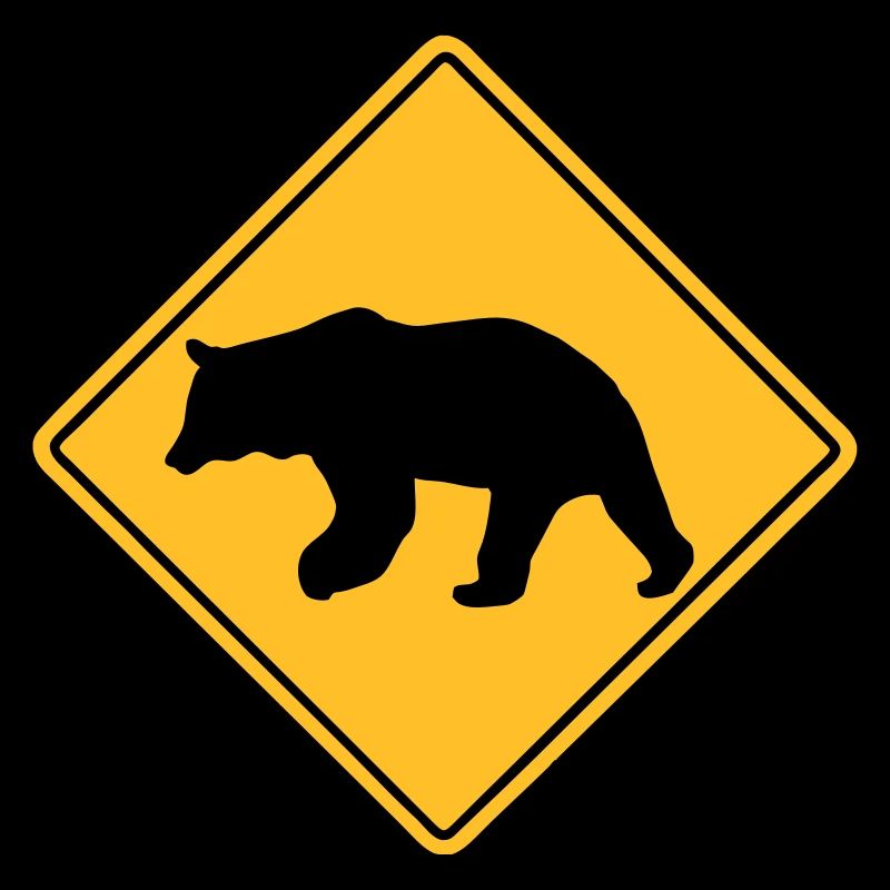 Bear Road Sign