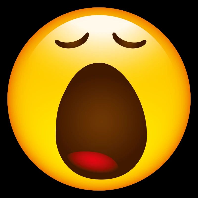 Smiley Glossy Yawning