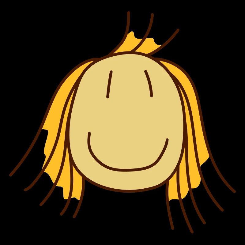 clipart maedchen with blond hair
