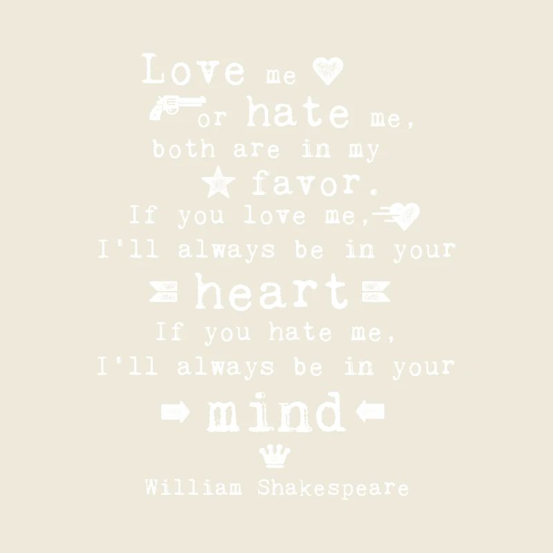 Shakespeare Love Me Or Hate Me