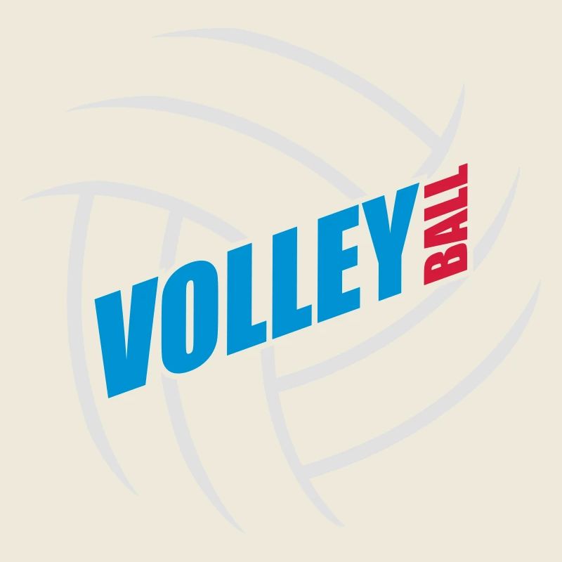 text logo design cool pattern volleyball