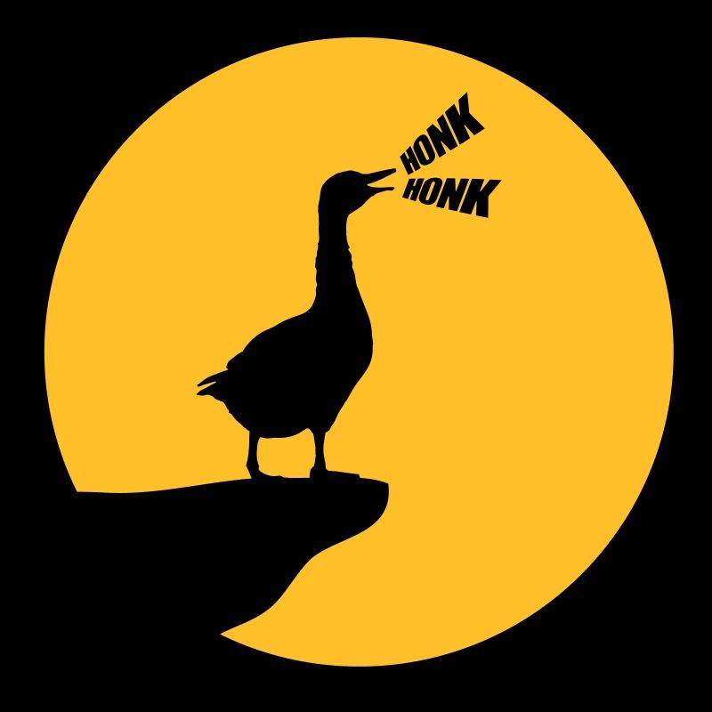 Wolf goose honk goose