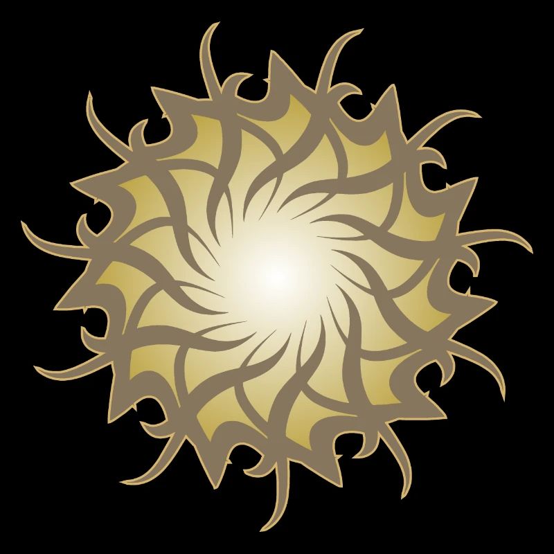 Esoteric 3d galaxy star sun