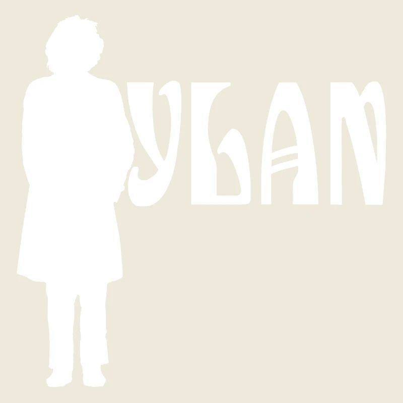Silhouette White Bob Dylan