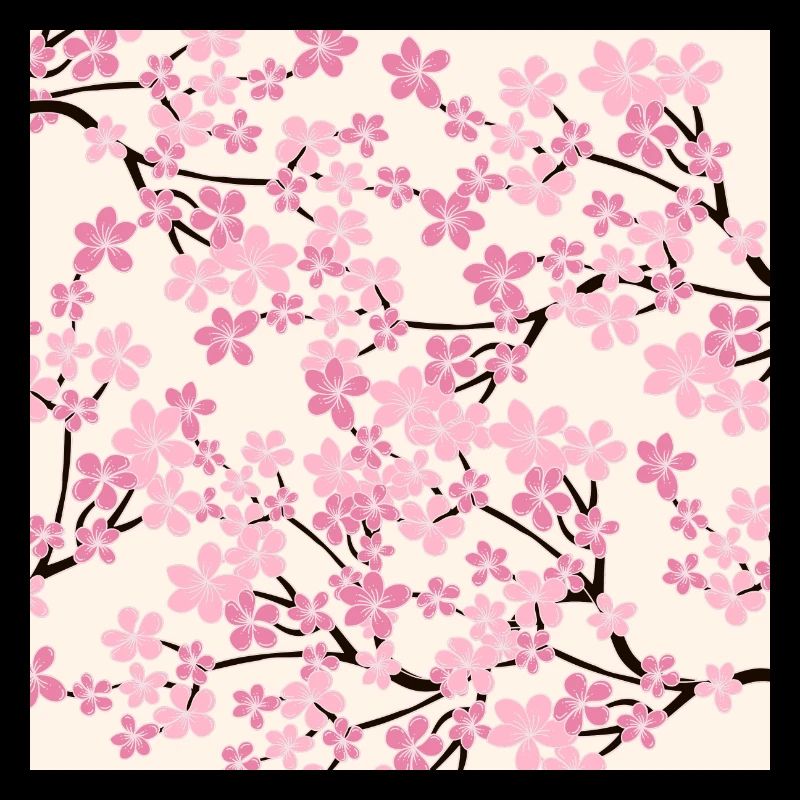 Motif rose de fleur de cerise - Sakura
