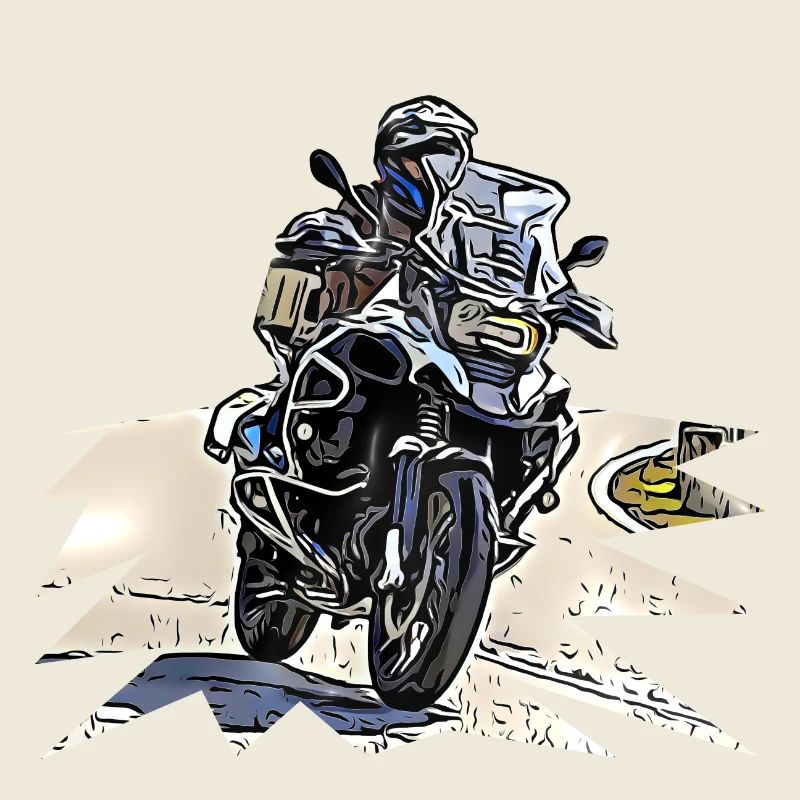 Courbe de vélo d’aventure