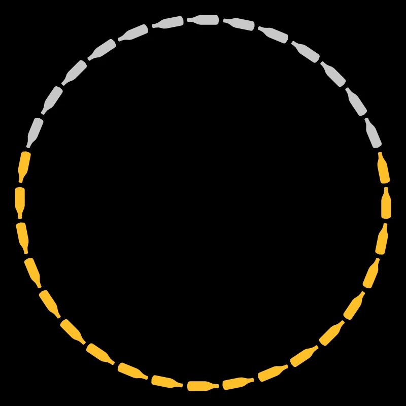 Kreis Rahmen Bierflaschen
