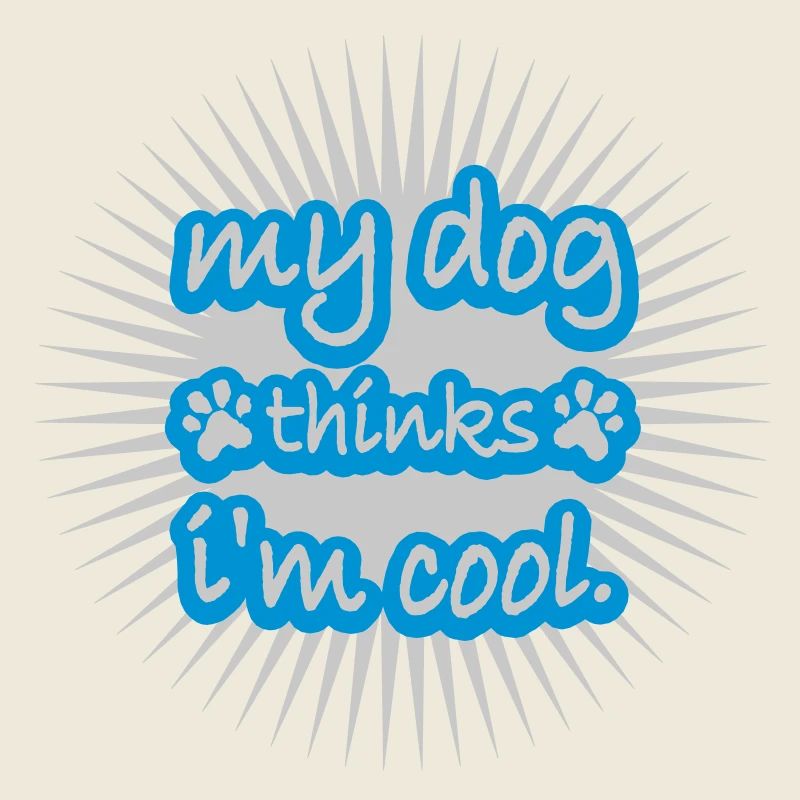 Dog thinks in the cool