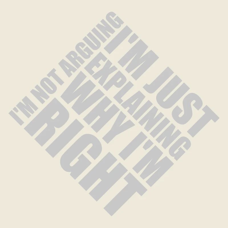 I m not arguing