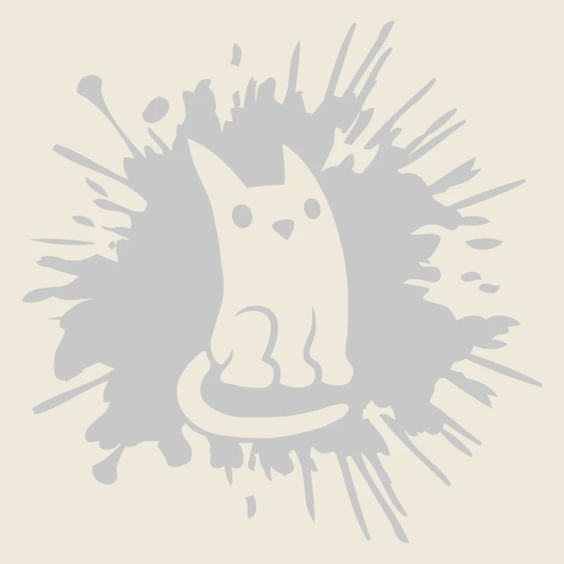 Comic Drops Cat Éclaboussures de couleur