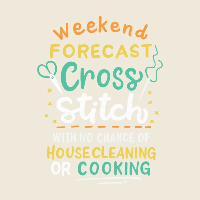 Weekend Forecast Cross Stitch