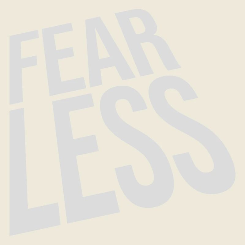 fearless Text Quote Design