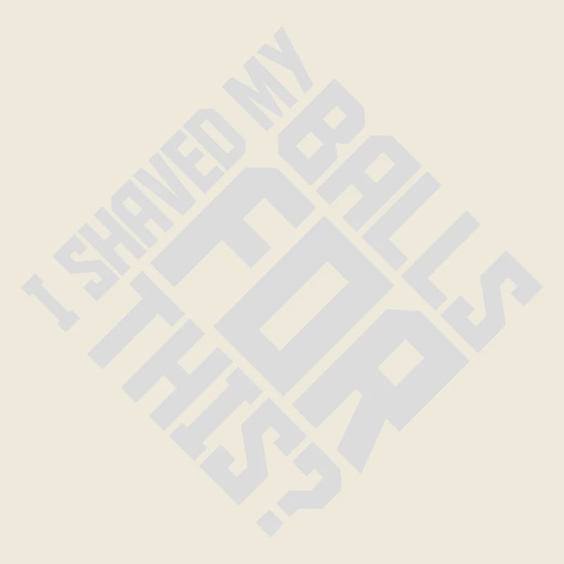 Je me suis rasé les couilles