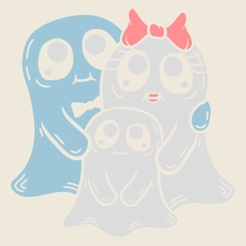 Pärchen Eltern Kind Geister