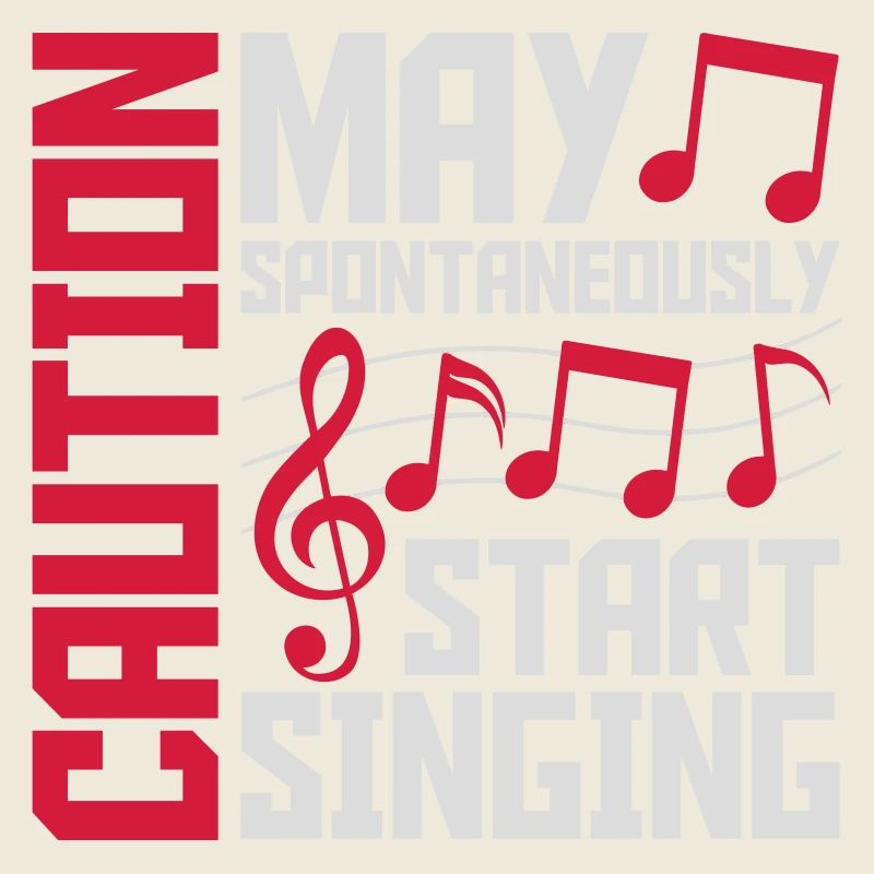 may spontaneously start singing