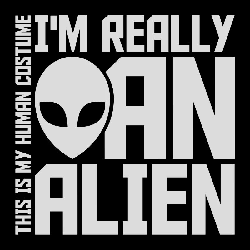 human costume alien Zitat