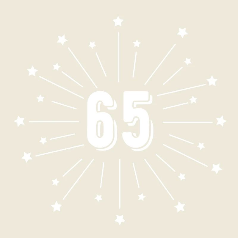 65e anniversaire étoilé - cadeau 65 ans