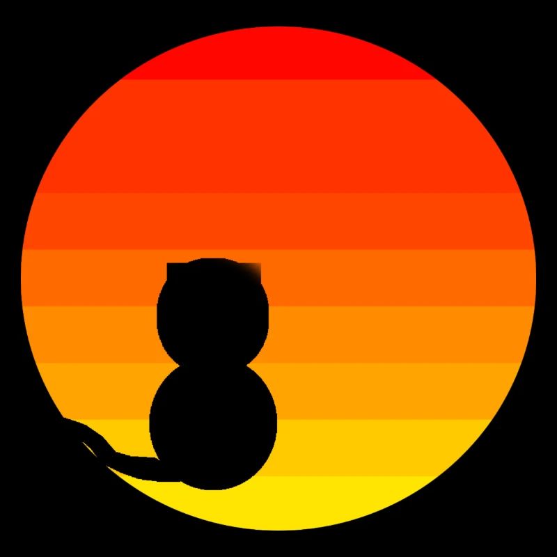 Sunset Cat Sun Gift Idea