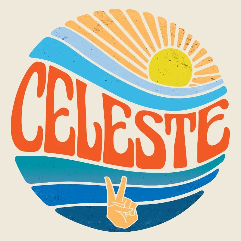 Celeste Hemd Vintage Sunset Celeste Groovy Krawatte