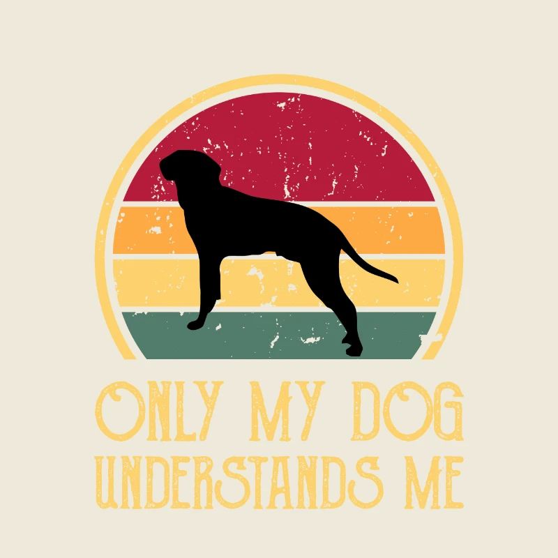 Braque Saint Germain Dog Silhouette Retro Coucher de soleil