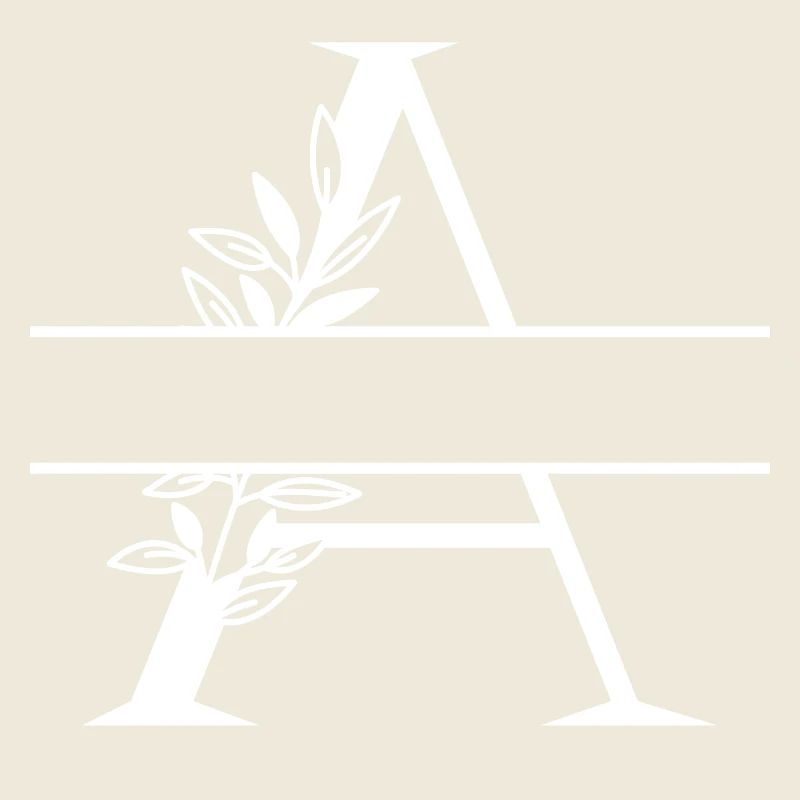 Personalized floral letter