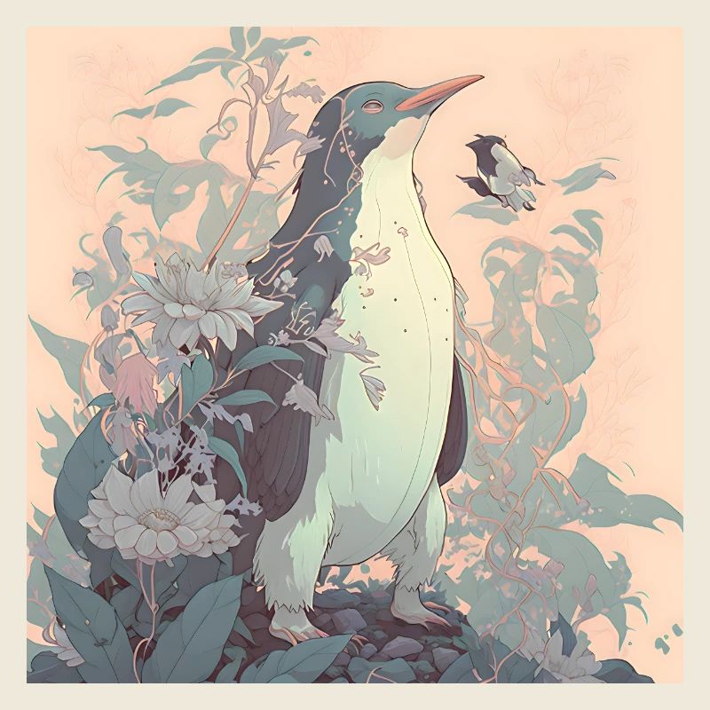 in harmony with nature penguin