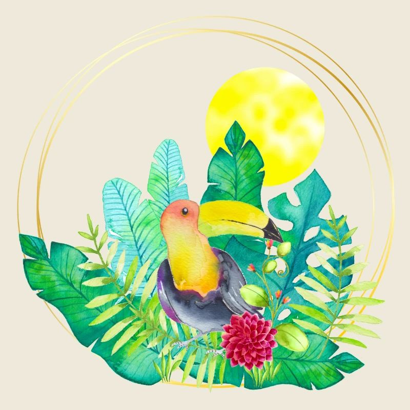 Summer with toucan