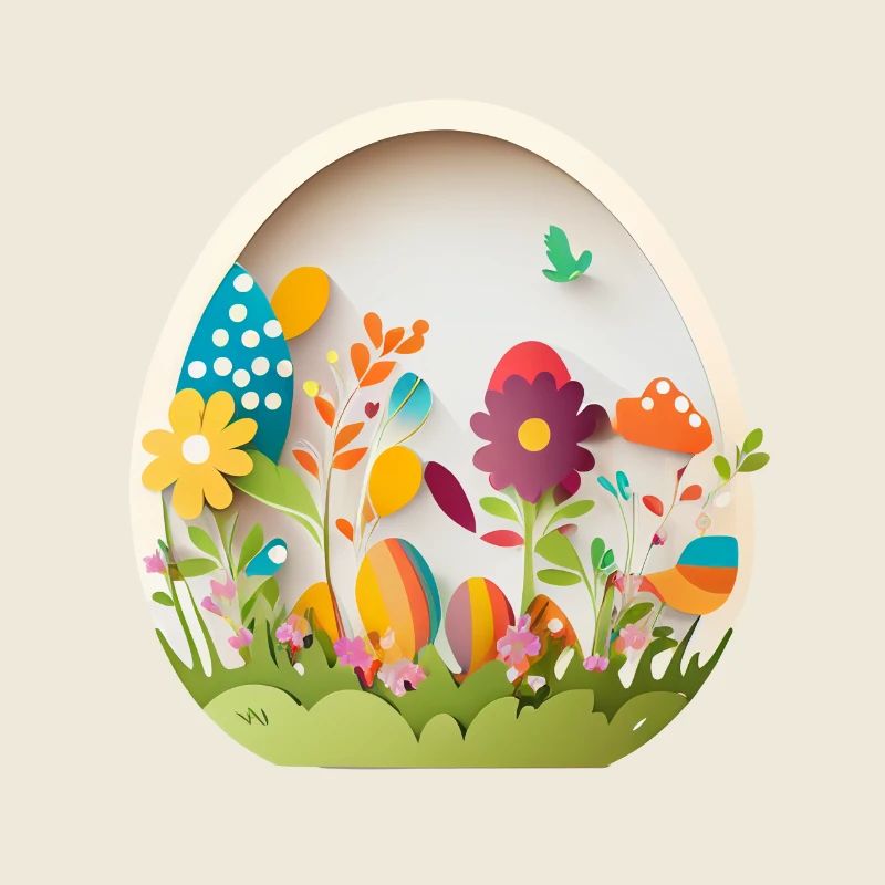 Cute design baby egg for Easter and spring
