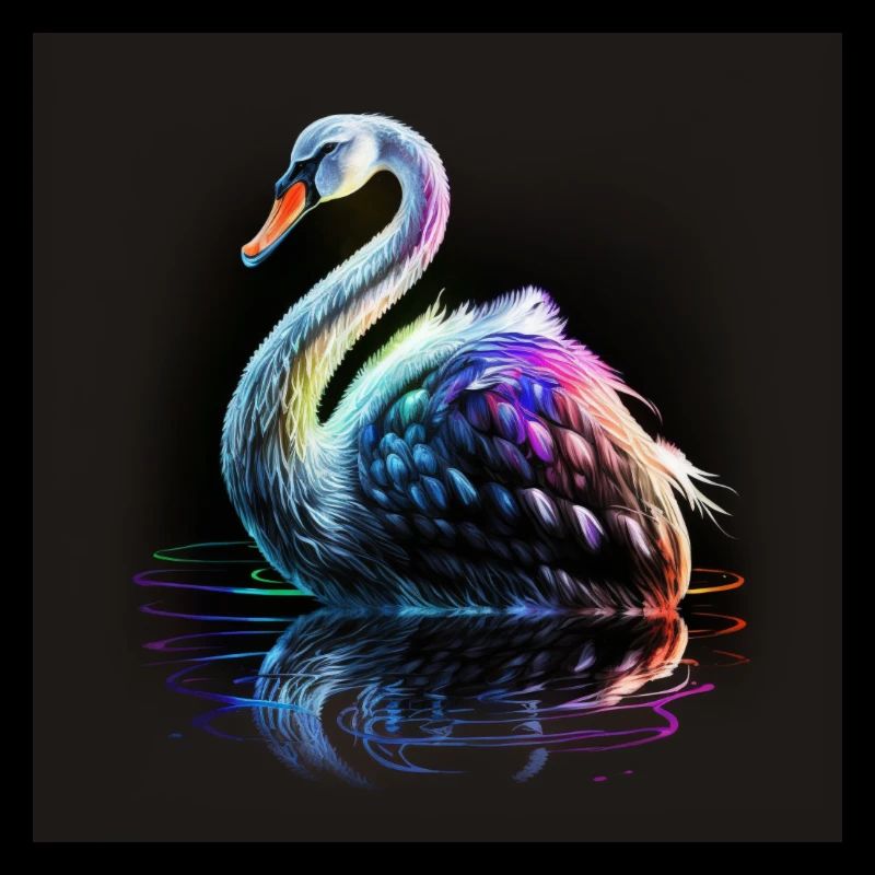 SWAN WITH ITS REFLECTION