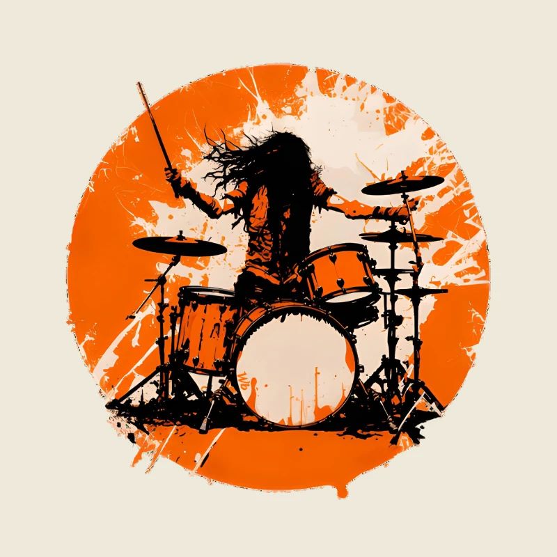 Drummer crazy Orange