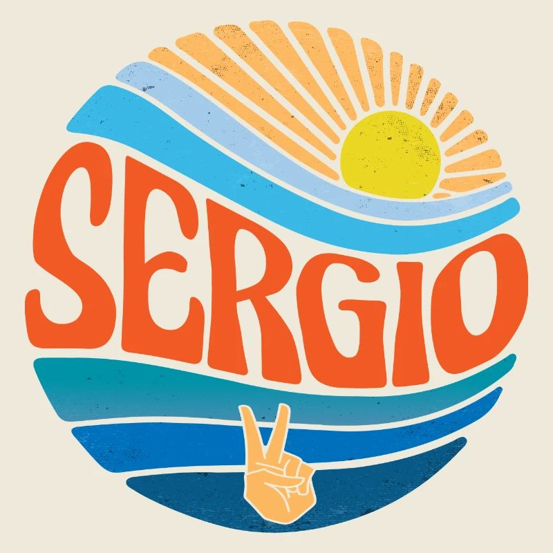 Sergio Chemise Vintage Sunset Sergio Groovy Tie Dye