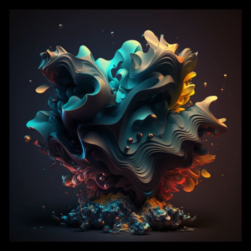 Abstrakte Digitale Kunst n°6